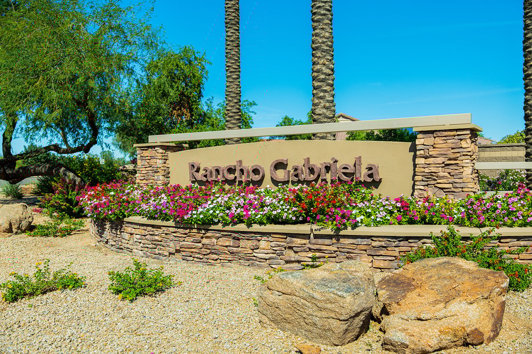 HOA Community Landscaping example, landscape design in arizona